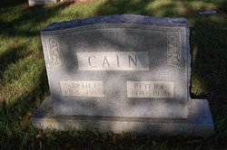 Sarah J <I>Davis</I> Cain 