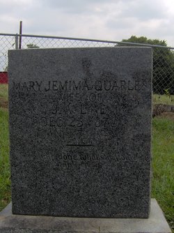 Mary Jemima <I>Quarles</I> Line 