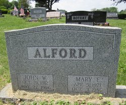 Mary Elizabeth <I>Anderson</I> Alford 