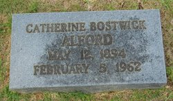 Catherine <I>Bostwick</I> Alford 