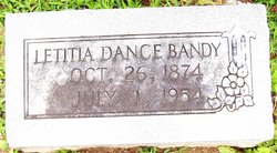 Letitia “Lottie” <I>Dance</I> Bandy 