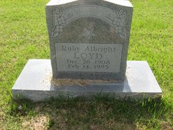 Ruby M. <I>Smith</I> Albright Loyd 