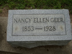 Nancy Ellen “Ella” <I>Gray</I> Geer 