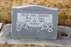Nettie Jane <I>Capps</I> Summers 