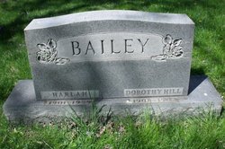 Dorothy Evelyn <I>Hill</I> Bailey 