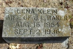Lena <I>Klein</I> Baker 