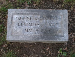 Pauline K. <I>Ramer</I> Armitage 