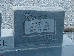 Mary Kiziah “Kizzie” <I>Collins</I> Brake 