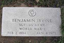 Sgt Benjamin Austin “Bennie” Irvine 