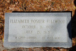 Sarah Elizabeth <I>Dosher</I> Fullwood 