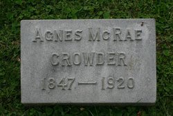Agnes S. <I>McRae</I> Crowder 