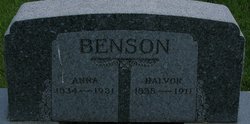 Anna <I>Olson</I> Benson 