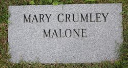 Mary Elizabeth <I>Crumley</I> Malone 