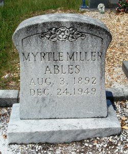Myrtle <I>Miller</I> Ables 