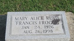 Mary Alice “Ruth” <I>Francis</I> Frogge 