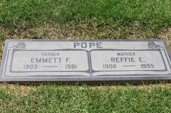 Reffie Ella <I>Dobbs</I> Pope 