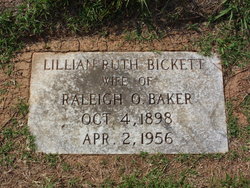 Lillian Ruth <I>Bickett</I> Baker 