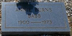Annie <I>Burns</I> Babb 