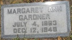 Margaret Ann “Meta” <I>Summerall</I> Gardner 
