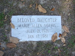 Marie <I>Allen</I> Norris 