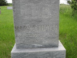 Mary Ann “Polly Ann” <I>Farrell</I> Thayer 