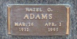 Hazel G Adams 