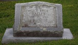 Alice Rhea Hatley 
