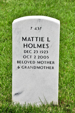 Mattie L <I>Callaham</I> Holmes 