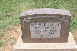 Bernice Lee <I>Grigsby</I> Bailey 