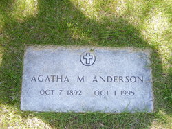Agatha Marie “Aggie” <I>Dietz</I> Anderson 
