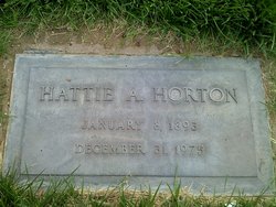 Hattie A <I>Adams</I> Horton 
