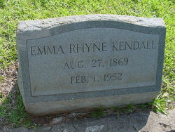 Mary Emma <I>Rhyne</I> Kendall 