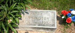 Hattie B <I>Williams</I> Pennington 