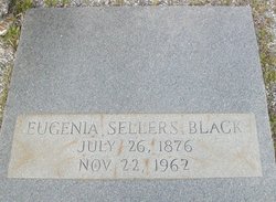 Mary Eugenia <I>Sellers</I> Black 