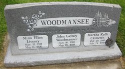 Mina Ellen <I>Livesey</I> Woodmansee 
