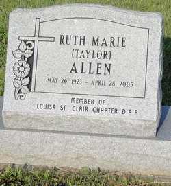 Ruth Marie <I>Taylor</I> Allen 