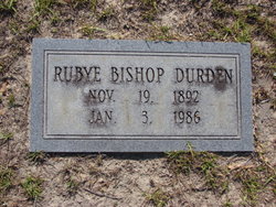 Rubye <I>Bishop</I> Durden 