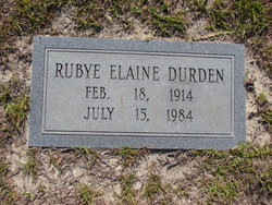 Rubye Elaine Durden 