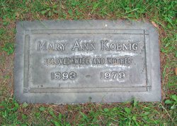 Mary Ann <I>Walter</I> Koenig 