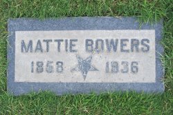 Martha “Mattie” <I>Goepper</I> Bowers 