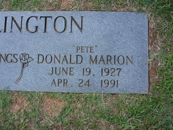 Donald Marion “Pete” Ellington 