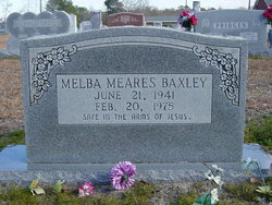 Melba <I>Meares</I> Baxley 