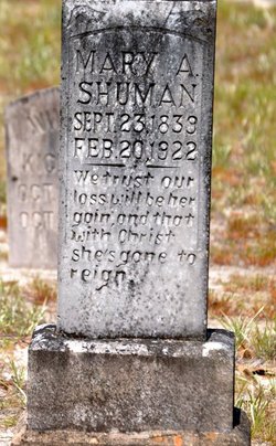Mary Ann <I>Shuman</I> Shuman 