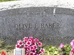 Olive Elizabeth <I>Caldwell</I> Baker 