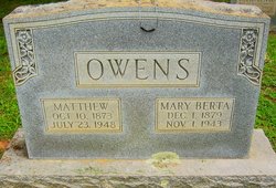 Mary Berta <I>Lentz</I> Owens 