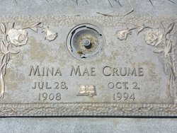 Mina Mae <I>Kiser</I> Crume 
