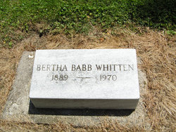 Bertha <I>Babb</I> Whitten 