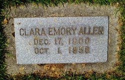 Clara Tilton <I>Emory</I> Allen 