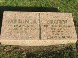 Edith May <I>Gardiner</I> Brown 