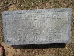 Mamie Gage <I>Palmer</I> Hunt 